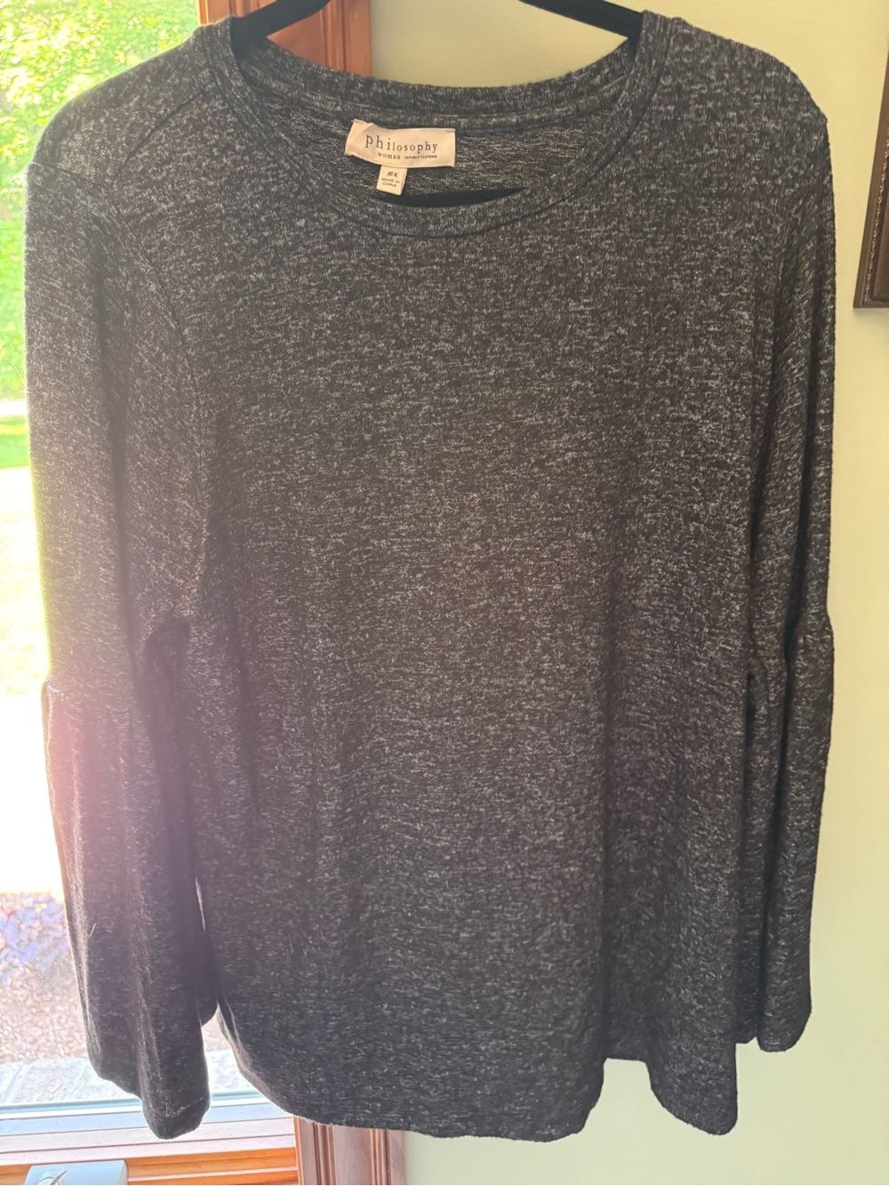 Philosophy  Charcoal Heather Crewneck Sweater